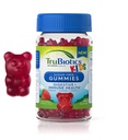 TruBiotics Probiootit lapsille prebiootit & C-vitamiini, sokerittomia Gummies Ruoansulatus- ja immuuniterveyden tuki, pureskeltavat lapset Probiootti täydentää, luonnon mansikka maku, 40 Gummies
