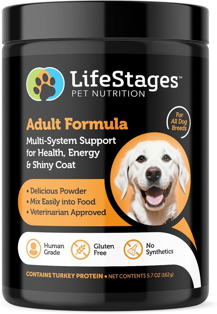 Steg 2: Multivitamin Adult Formel för hundar | All-in-One Support of Weight Management, Digestive Health, Hip & Joint Pain, Stress & Anxiety & More, All Natural - Vet Godkänd
