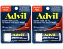 2 Pack of Pocket Pack Advil Pain Reliever / Kuume Reduktori Ibuprofeeni 200 mg - 10 päällystettyä tablettia PER Pack (20 tablettia yhteensä)