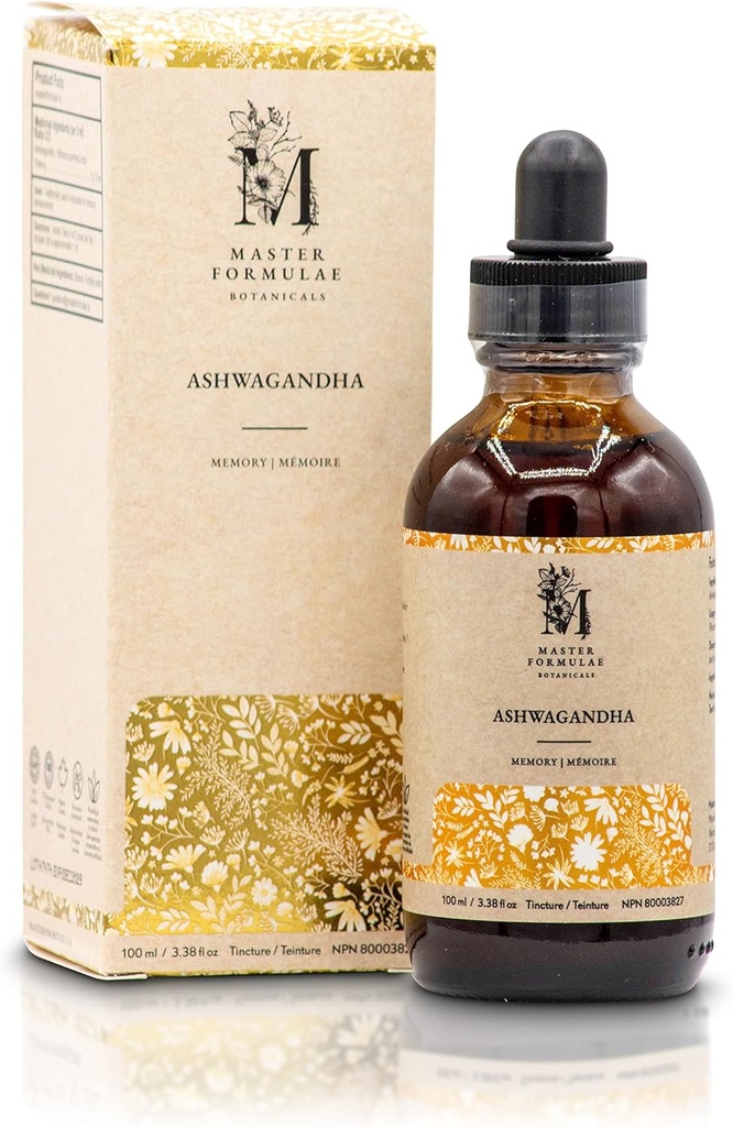 Mestari Formulae Ashwagandha juuri kasviperäisen tincture 100ml ... Extra Strength Extract ... 100% Luonnollinen...