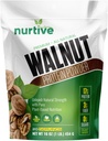 Walnut Protein Powder - Rich in Omega-3 & Plant-Based Protein - Antioksidantti Boost - Ihanteellinen Smoothies & Baking - Gluteeniton, Vegaani, Ei GMO - 20 Tarjoiluja (16 oz / 454 g)