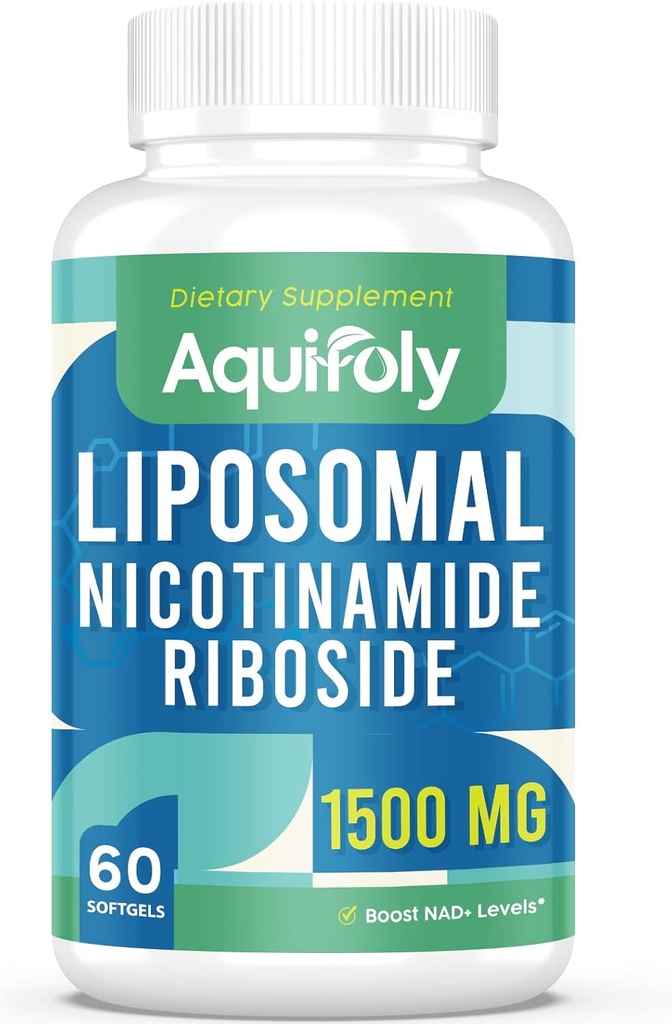 Liposomal Nicotinamide Riboside Supplement 2000 mg med TMG och Pterostilbene för Maximum Absorption, Superior till NAD, Boosting NAD +, Cellular Energy och Age Defense, 60 Softgels