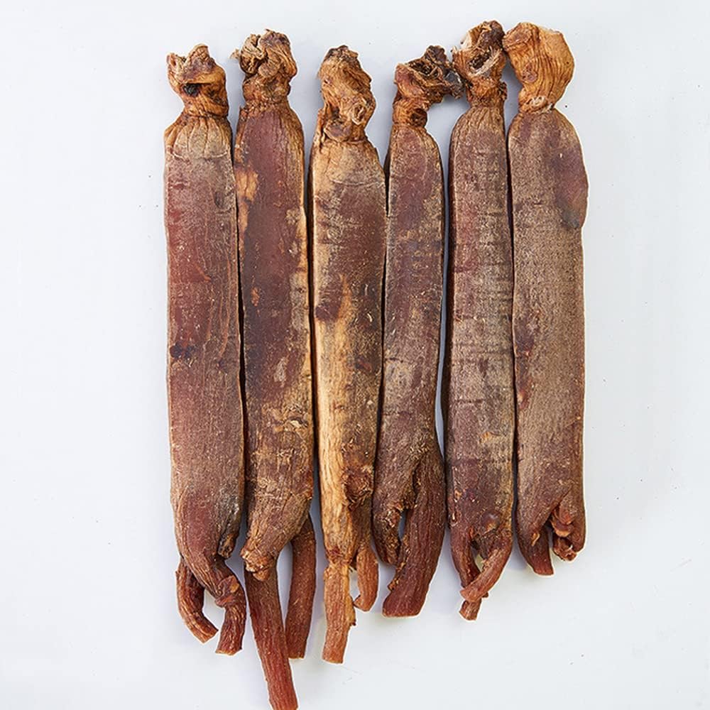 Punainen korealainen ginseng 15 vuotta Premium punainen korealainen ginseng kuivattu juuri, korealainen ginseng tee Korean ginseng juuri, sokeriton, korealainen ginseng Stick (100 grammaa /0,22 kg)