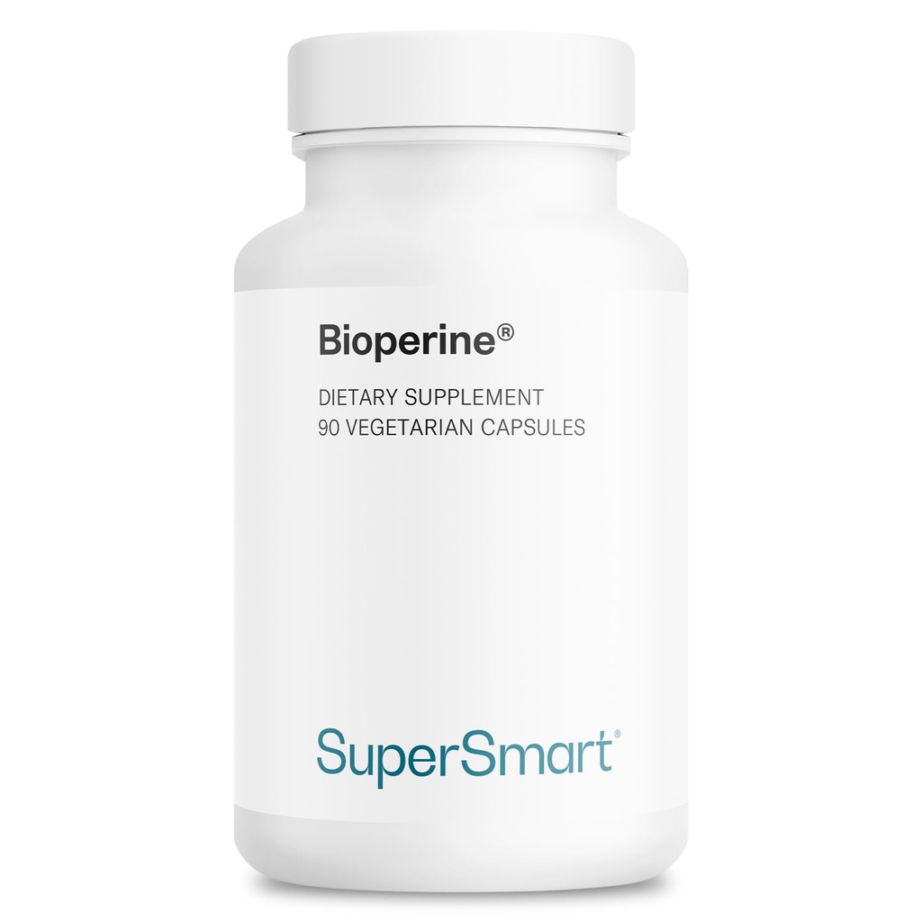 SuperSmart Bioperine 30 mg päivässä (95% Piperine) - Black Pepper Extract Supplement - Imeytyminen Enthyes Support ...