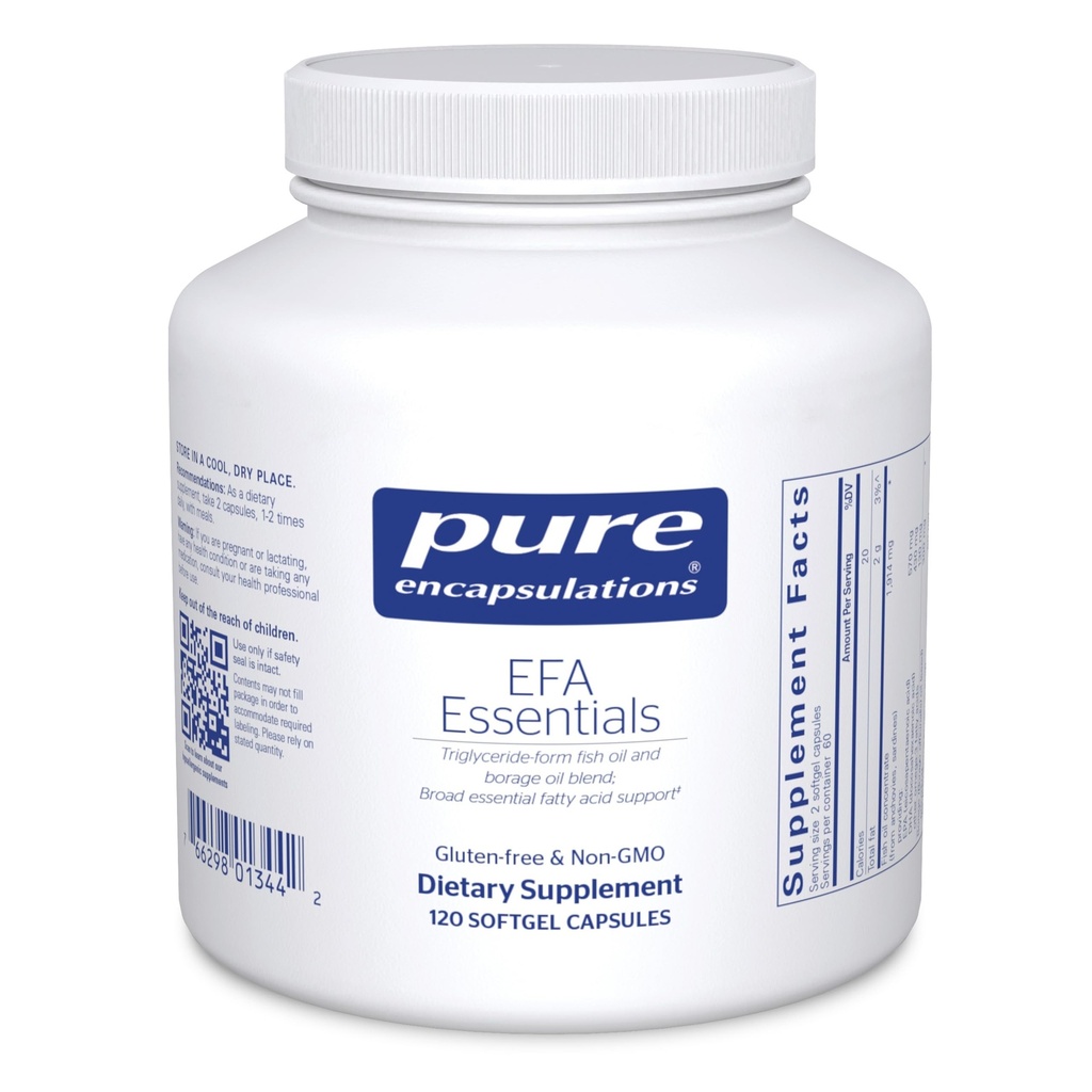 EFA Essentials Triglyseride-Form Fish Oil and Borage Oil Blend 120 Softgel Kapselit