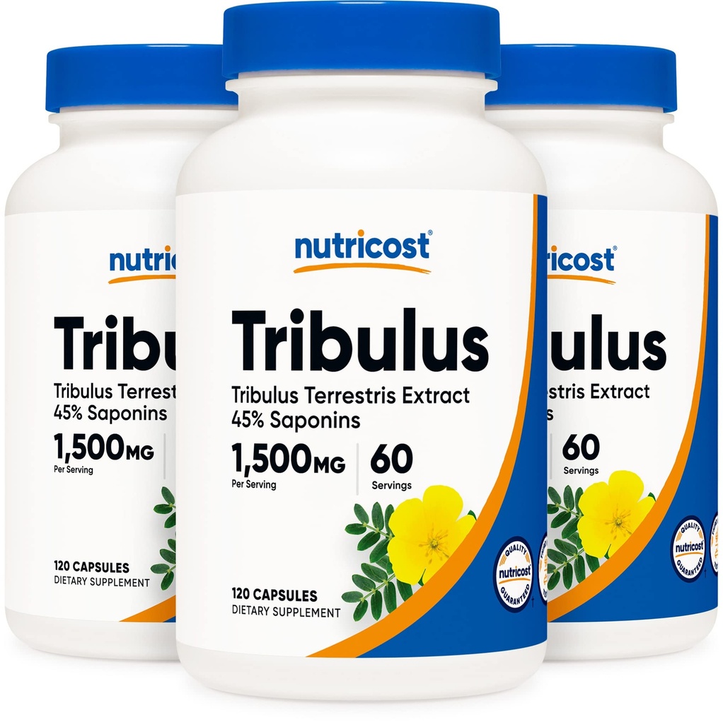 Nutricost Tribulus Terrestris Extract 750 mg, 120 kapselia (3 pulloa)