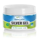 Nutrinoche Nano Silver Gel - Advanced Colloidal Silver Skin Cream - Wound Care & First Aid Gel Soothing Topical Ointment för Burns, Razor Burn och Sunburn Irritationer - Unscented 4 Oz Jar