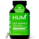 HUM Gut vaisto Daily Probiootit naisten ja miesten, Ruoansulatuskanavan, Lactobacillus, Bifidobacterium kanta immuunitukea, Probiootti täydentää terve Gut Diversity, 30 kapselia
