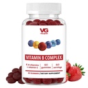 VITA GLOBE B Complex Gummy Vitamiinit ... mansikan maku C-vitamiinin, niasiinin, B6-vitamiinin, B12-vitamiinin ja Biotiinin kanssa... Päivittäinen energian, aineenvaihduntatuen ja kognitiivisen tuen lisäosa ... 60 Gummya (pakkaus 1)