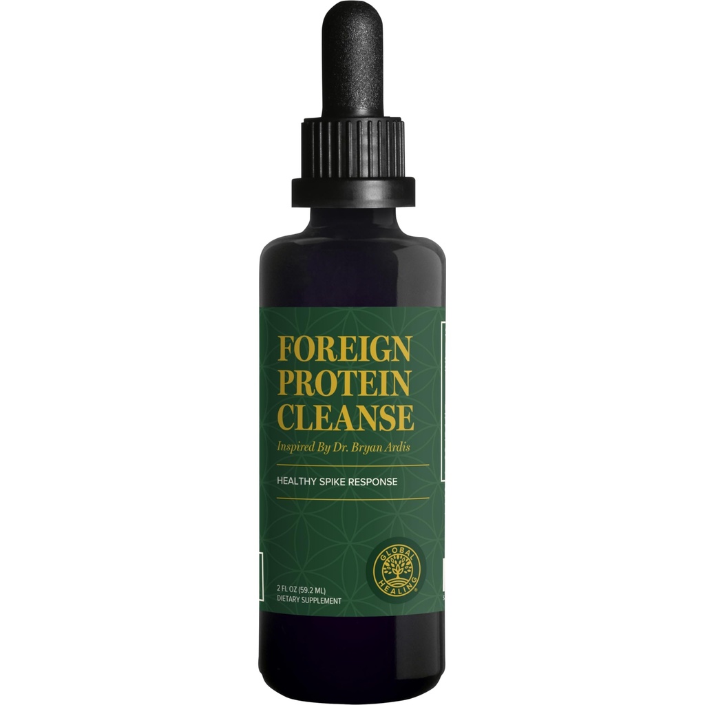 Global Healing Center - Foreign Protein Cleanse (Spike Protein Detox) - Tuki Formula Wormwood - auttaa Detox Immuuneja tukea - 2 Fl Oz