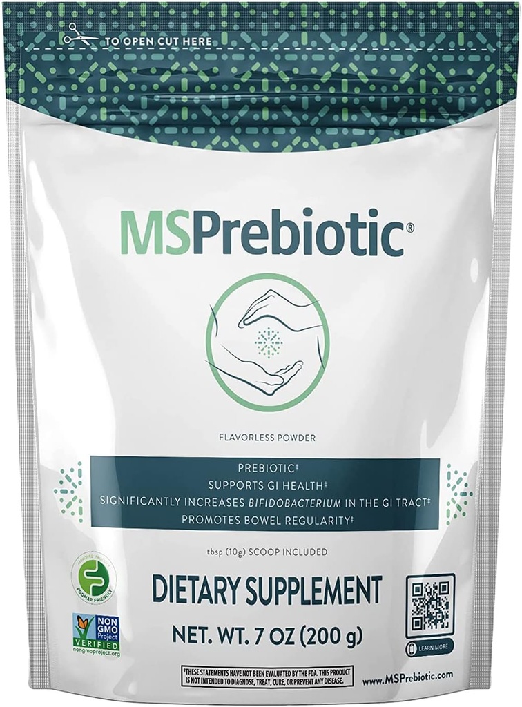 Prebiootit Kuitu Supplement Erittäin korkea lähde liukeneva kuitua . Alkuperäinen Superfood Gut Health Lisäravinteet, jotka ruokkivat Probiootit. Prebioottikuitujauhe (7 oz)
