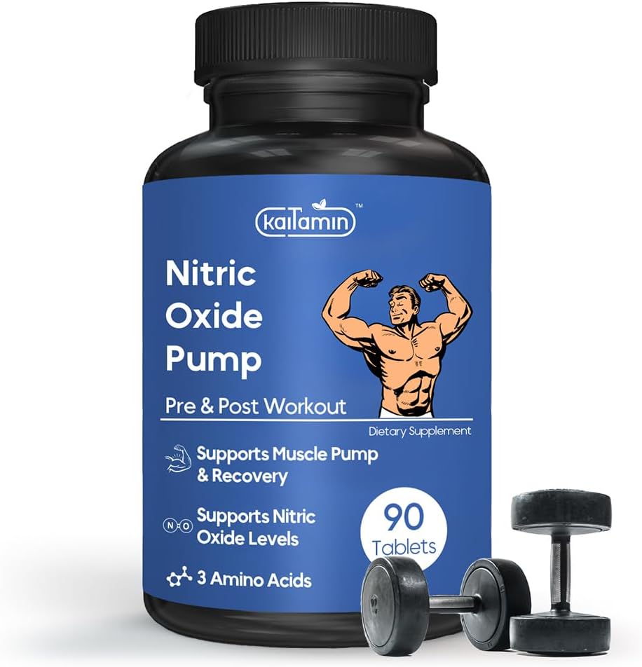 Typpioksidi täydentää Pre workout täydennysosa miesten lihasten kasvu Arginiini Glutamiini & Ornitiini - 90 Vegan, ei-GMO pillereitä tukevat miesten terveys