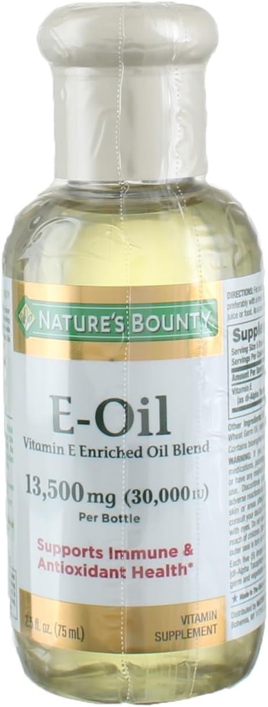 Nature's Bounty Vitamiini E-Oil 30 000 IU (Topical or Oral), 2.5 Ounces (3)