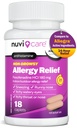 Fexofenadin 180mg 24 Hour - Fexofenadine Hydrochloride 180 mg Antihistamin för allergilindring, Hives, Runny Nose, Itching, Jämför med Allegra 24 Hour Non Drowsy Allergy Medicine (18 Count)