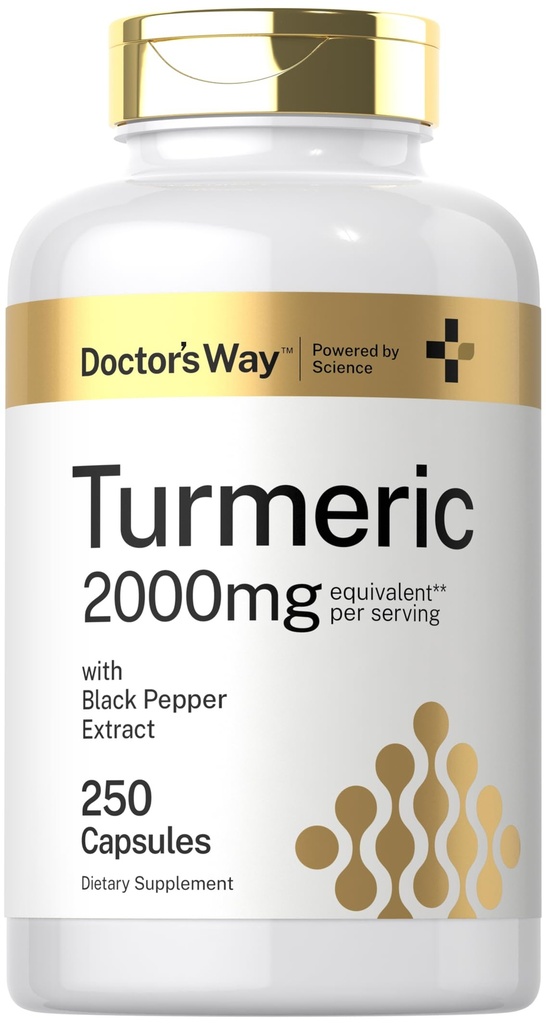 Doctor's Way Turmeric Curcumin Supplement 2000mg 