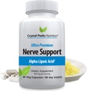 Hermotuki täydentää - luonnollisia vitamiineja 650mg ei-GMO ALA Alpha Lipoic Acid 