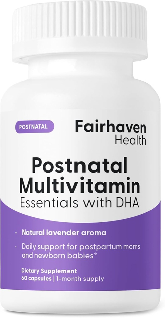 Fairhaven Health Postnatal Multivitamiini Essentials ... Vegaani päivittäin Monivitamiinia synnytyksen jälkeisille naisille...