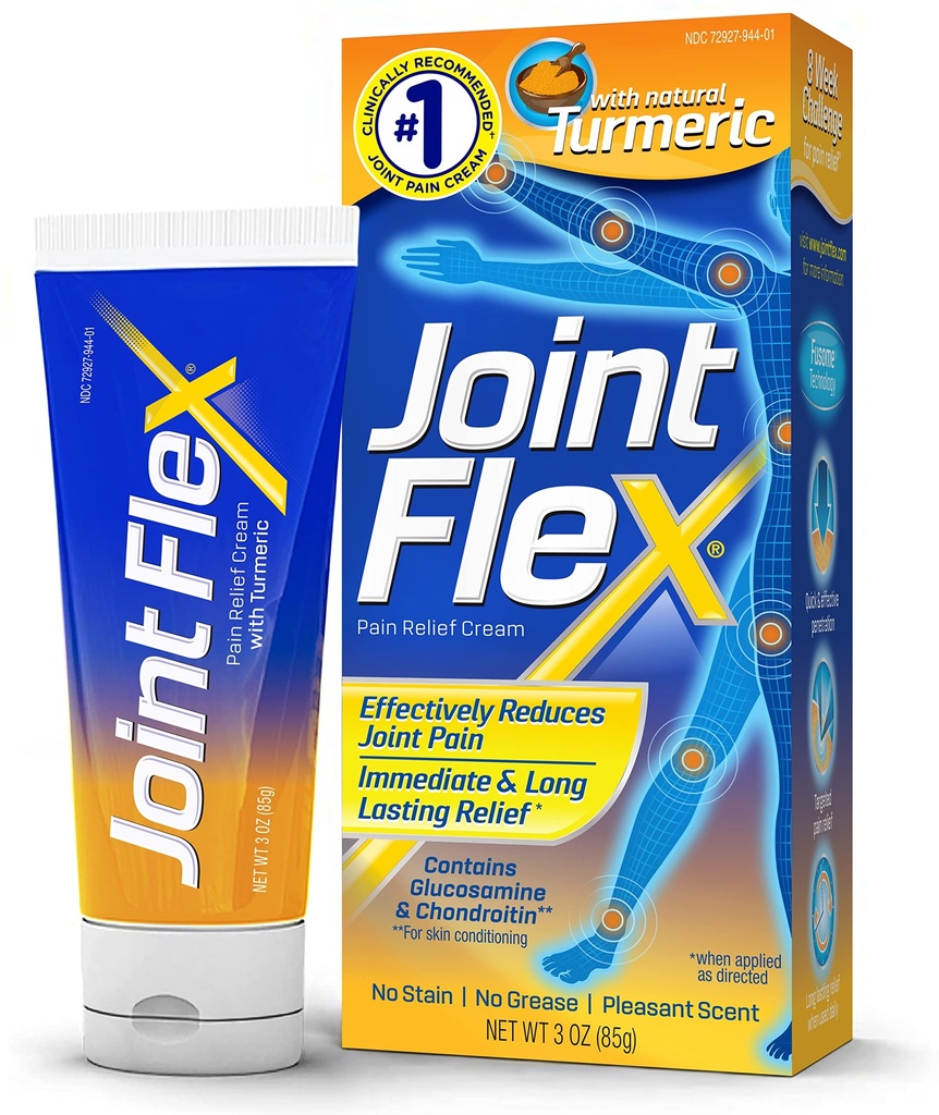 JOINTFLEX Smärta Relief Cream med gurkmeja, artrit smärtlindring, gemensamma smärtlindring, 3 Ounce Tube