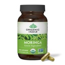 Organic INDIA Moringa kapselit Organic - Moringa täydennysosa - vihreä Superfood, Moringa Leaf kapselit, puhdas Supergreen, vegaaninen vihreät, luonnon monivitamiini, vegaaninen, gluteeniton - 90 kapselia