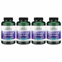 Swanson Magnesiumlaktaatti - Mineraali Supplement Edistävät lihasten ja luun terveyttä Tuki - Laktoositon laktaatti Mineraalilomake hellää imeytymistä varten - (120 kapselia, 84 mg Each) 4 pakkaus