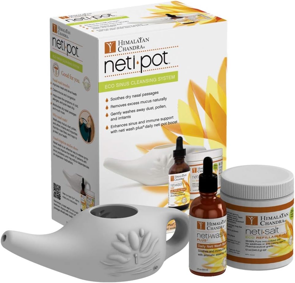 Himalajan Chandra ECO Neti Pot Complete Sinus Cleansing System Starter Kit