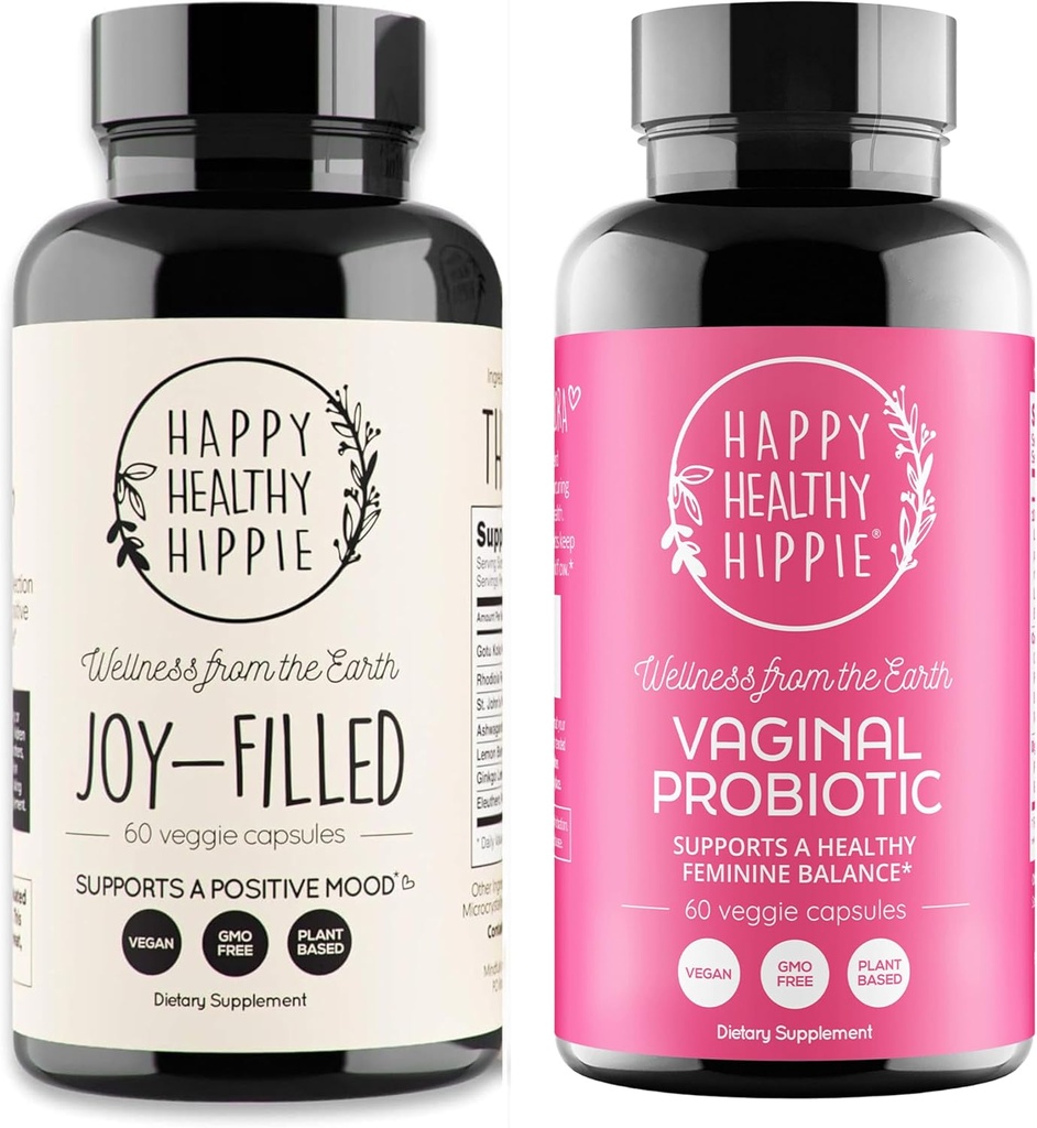 Happy Terve Hippi Vaginal Probiootit naisille & Joy-Filled mielialatuki