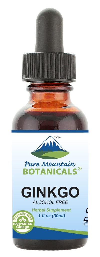 Puhdas Mountain Botanicals Gingko Biloba Liquid Extract Drops ...