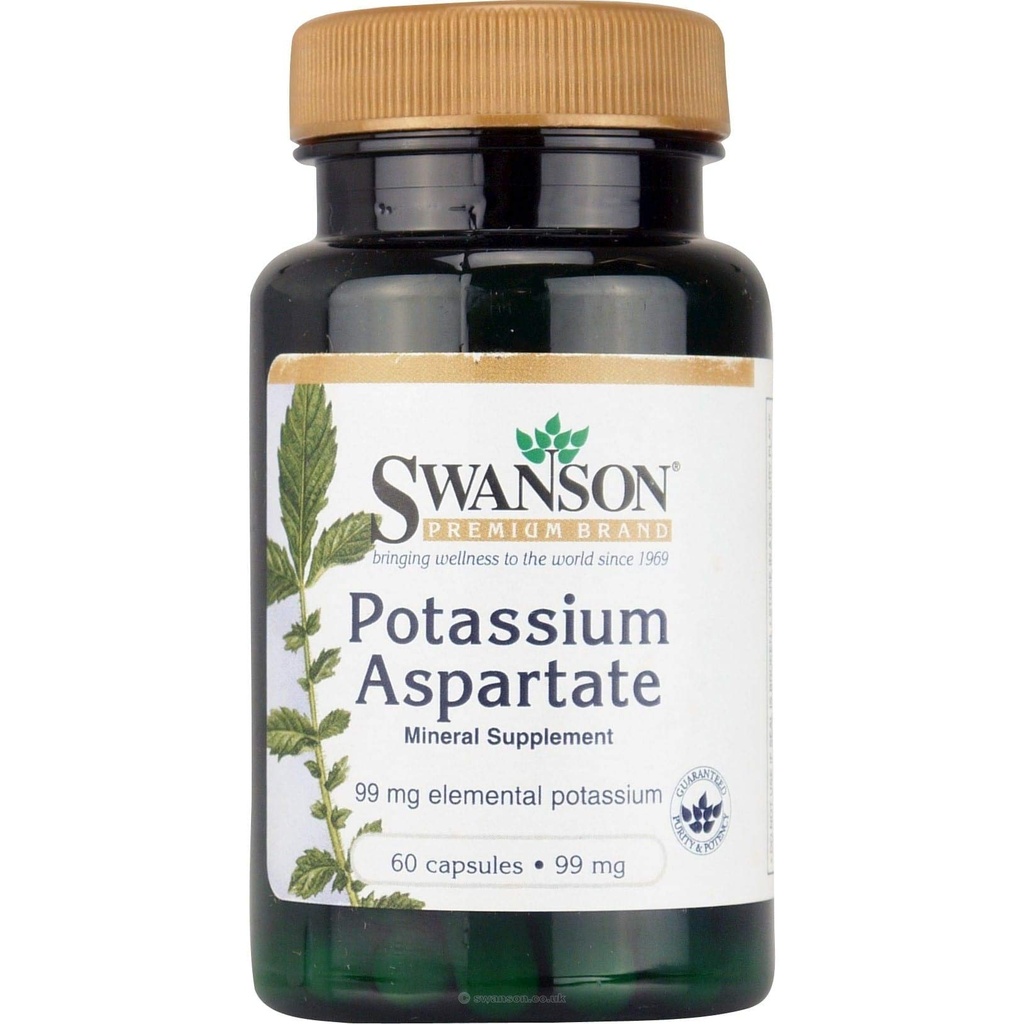 Swanson Kalium Aspartaatti 99 Milligramma 60 Kapselia