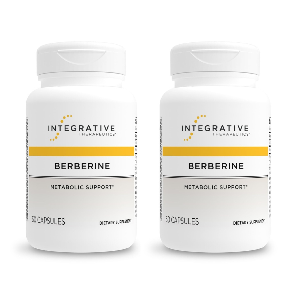Integratiivinen Therapeutics Berberine - Supplement for Cellular Energy Metabolia & Metabolic Support* - Dairy-free & Gluteenittomat - 120 kapselia (120 tarjoilua)