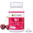 EZ sulaa liukeneva B1-vitamiini 25 mg, sokeriton, 45 päivän toimitus - 1 pakkaus