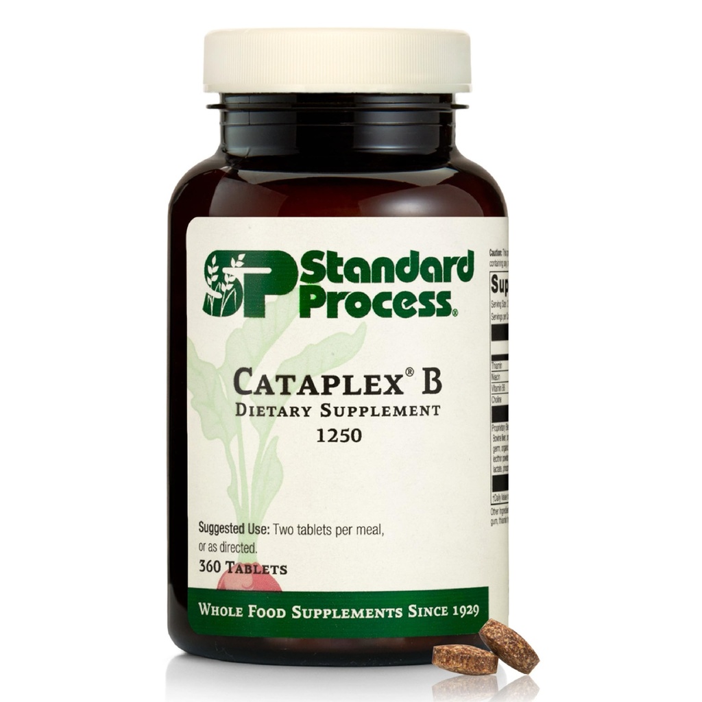 Standard Process Cataplex B - Hel matformel med Niacin, vitamin B6, Thiamine och Inositol för hjärthälsa, metabolism och kolesterol underhåll - 360 tabletter