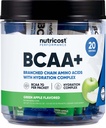 Nutricost BCAA + Hydration Green Apple smaksatt (20 Stickpacks) - Branched Chain Amino syror med Hydration Complex - Glutenfri, icke-GMO