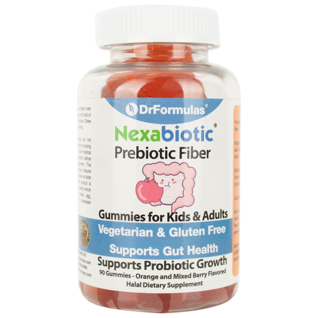 DrFormulas Nexabiootti Prebiootti Fiber Gummies Supplement for Kids Ummetus Relief 