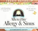 Source Naturals Allergy & Sinus, Homeopaattiset tabletit, 48 tablettia
