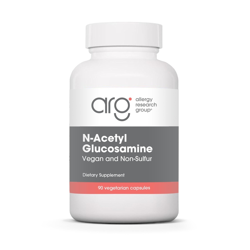 Allergy Research Group N-Acetyl D-Glucosamiini 500mg - NAG Supplement, Joint Support, Glukosamiini Sulfate, Joint Health Formula, Motiliteetti Activator, Vegan, Non-Sulfur, Kasvissyöjä Kapselit - 90 Count