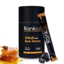 Rankaz Natural Shilajit Honey Sticks Organic - 30 Sticks, Shilajit Honey Fulvic Acid och Trace Minerals