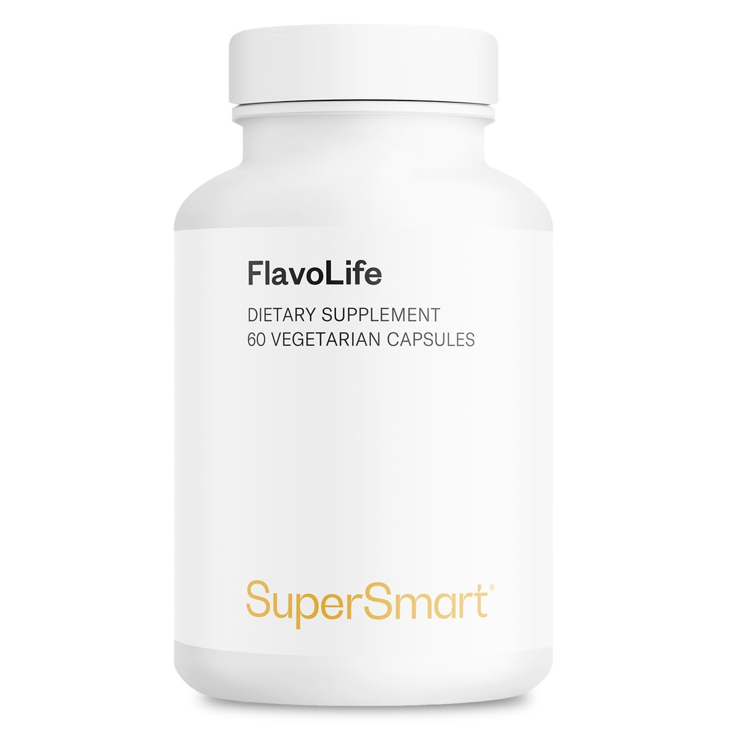 Supersmart FlavoLife (Flavonoid Complex Supplement) - Luteolin, Myricetin, Fisetin, Rutin, Quercetin, EGCG, Apigenin, Hesperidin & Gluteenittomat - 60 kasviskapselia