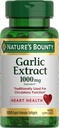 Naturens Bounty Garlic Extract, Herbal Supplement, stöder cirkulationsfunktion, 1000mg, 100 Rapid Release Softgels