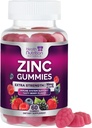 Sinkki täydentää 50mg Gummies - Max Strength ihon terveys ja immuuni tuki Gummy, Vegan, ei-GMO & Gluteenittomia - Paras sinkki täydentää antioksidantti & Bone Health Chewable Tasty Berry Flavor - 60 Gummies
