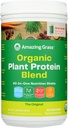 Fantastisk gräs Organic Plant Protein Blend: Vegan Protein Powder, New Protein Superfood Formel, All-In-One Nutrition Shake med Beet Root, Original, 22 portioner