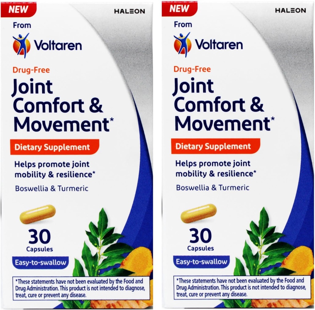 Voltaren Joint Comfort & Movement, Ravintolisä, Helppo niellä, 30 lukua (Pakkaus 2)