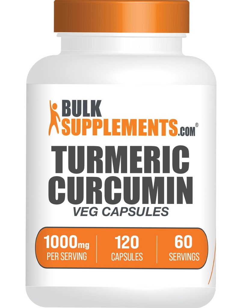 BulkSupplements.com Turmeric Extract kapselit - Turmeerinen lisäravinteet, kurkuma Curcumin täydentää 1000mg - Gluteeniton,120 Veg kapselit (pakkaus 1)