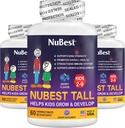 NuBest Tall Kids - Multivitaminer & Mineraler för ålder 2 till 9 - Benstyrka & immunitet Support - Hjälper barn, småbarn friska - djurformer - 180 tuggbara bär tabletter | 3 månaders leverans