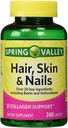 Spring Valley - hiukset, iho ja kynnet, Biotin-Colagen-Gelatin, 240 Caplets