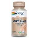 SOLARAY Organic Lions Mane Supplement Kapselit - Tarjoaa 1000 mg leijonan Mane Organic Mushrooms, Fermented parantaa imeytymistä - Vegan, 60 päivän takuu, Lab Varmennettu, 30 Servings, 60 VegCaps