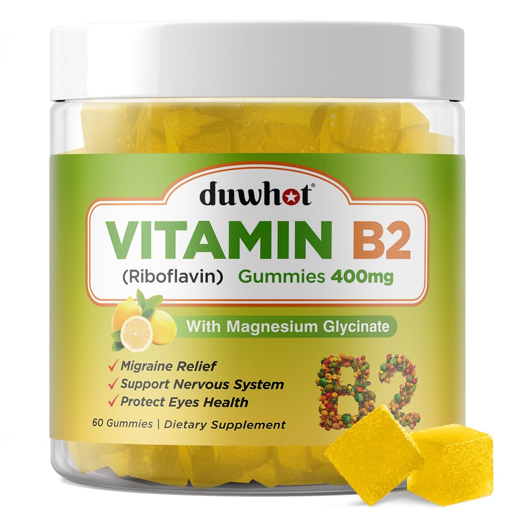B2-vitamiini Makuja, joissa magnesium- riboflaviini 400 mg Migreenin lievitykseen ja päänsärkyyn