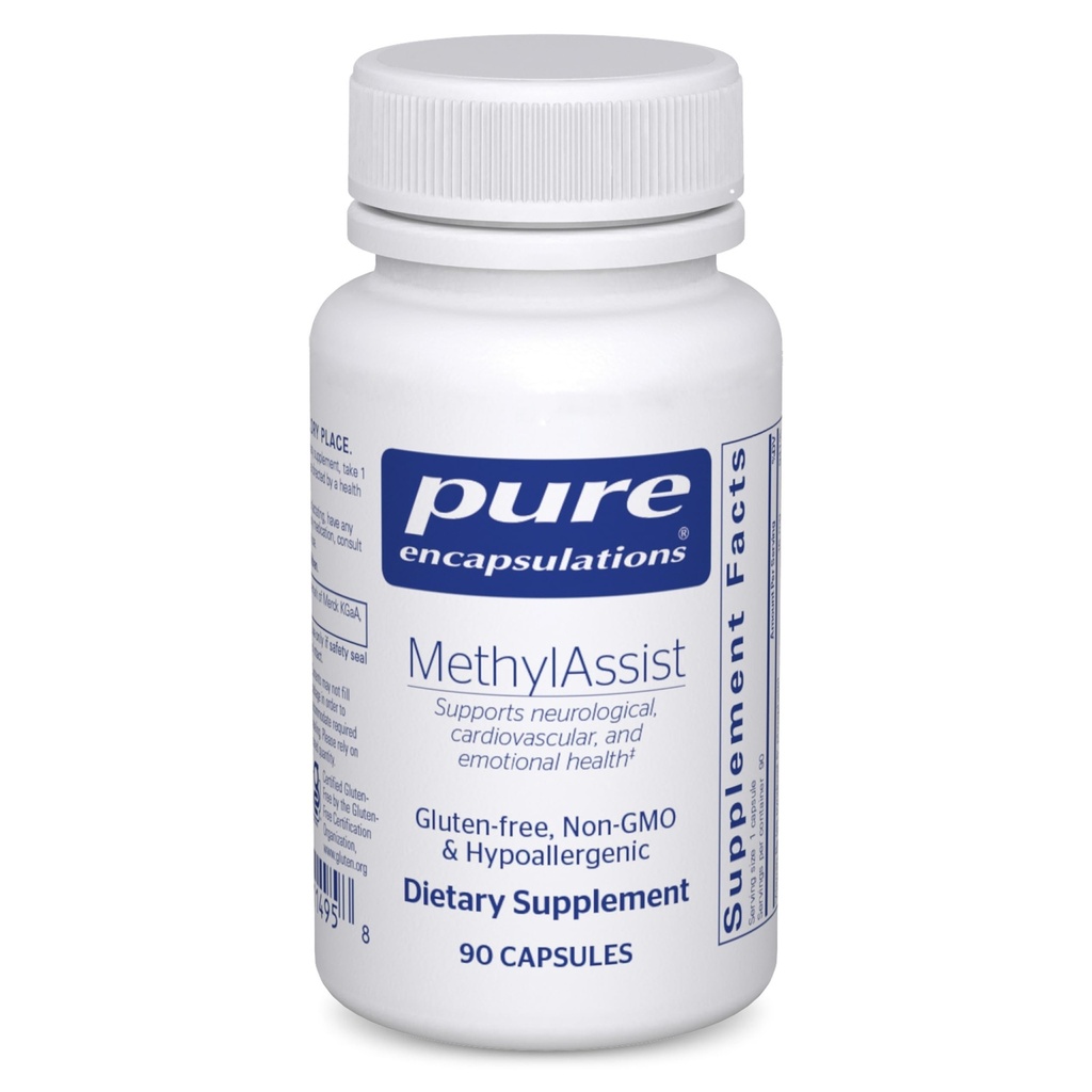 Pure Encapsulations MetyyliAssist 90's - B-vitamiinikompleksi - Methylation Support* - Heart Health & Brain Health - non-GMO & Gluteeniton - 90 kapselia