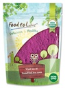 Mat till levande organisk svart currantjuice pulver, 8 Ounces - Non-GMO, Raw, Kosher, Vegan Superfood, Bulk, Rich i antioxidanter, bra för juicer, drycker och smoothies, innehåller Maltodextrin