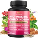 BMVINVOL Inositoli täydennysosa - Myo-Inositoli ja D-Chiro Inositoli Ideaali 40:1 suhde - Plus berberiini, kaneli, Ashwagandha + 5 Lisää - 60 kapselia
