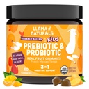 Llama Naturals Kids Probiootti Prebioottikuitu, Vegan, Organic Prebiootit ja Probiootit Gut Health Support, Toddler Real Fruit Gummy Vitamiinit, Ei Lisätty Sokeriruoko, Persikka Mango, 60 Ct
